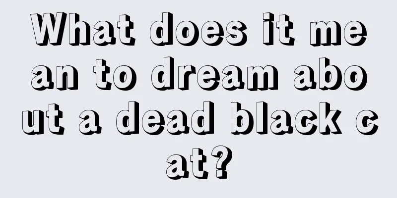 What does it mean to dream about a dead black cat?