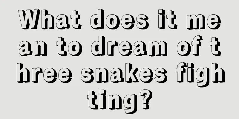 What does it mean to dream of three snakes fighting?