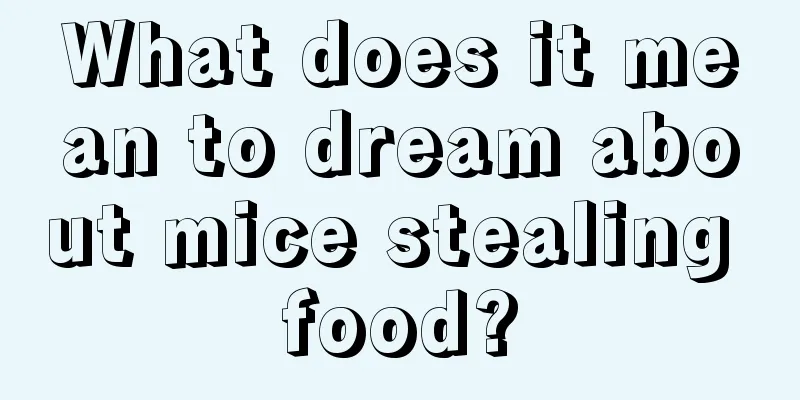 What does it mean to dream about mice stealing food?