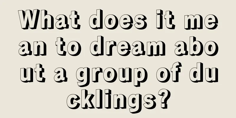 What does it mean to dream about a group of ducklings?