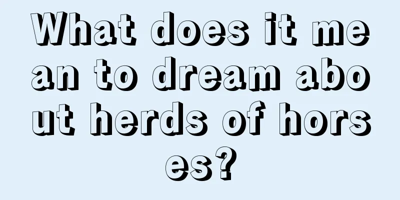 What does it mean to dream about herds of horses?