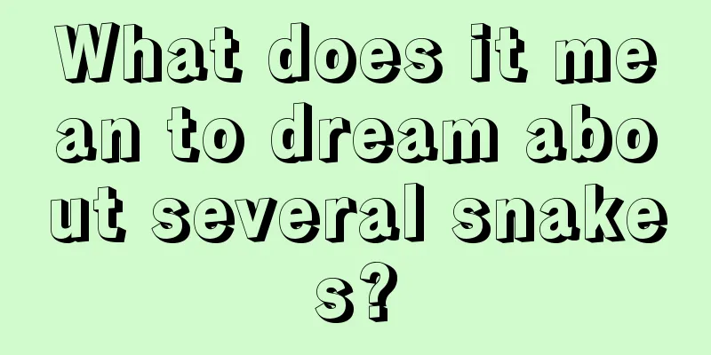 What does it mean to dream about several snakes?