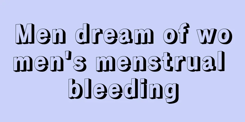 Men dream of women's menstrual bleeding