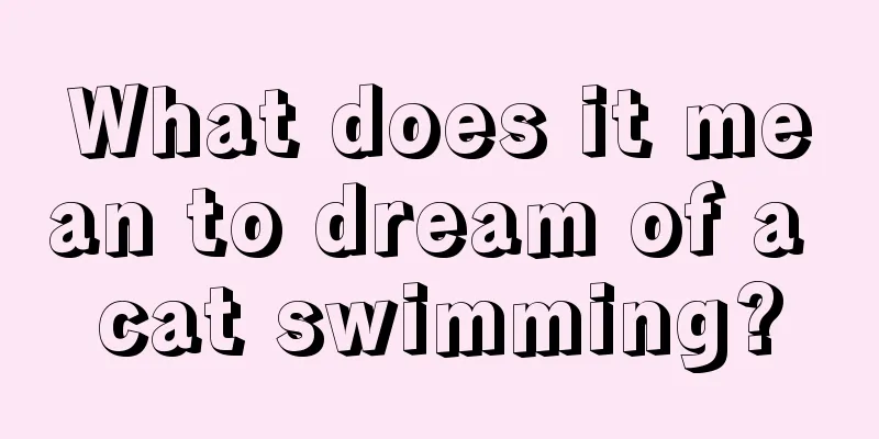 What does it mean to dream of a cat swimming?