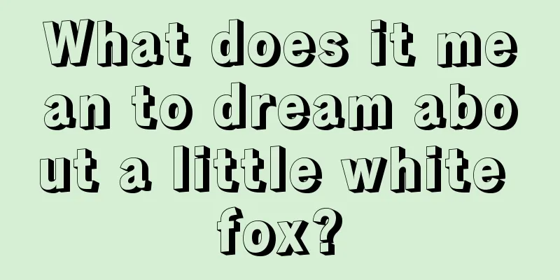 What does it mean to dream about a little white fox?