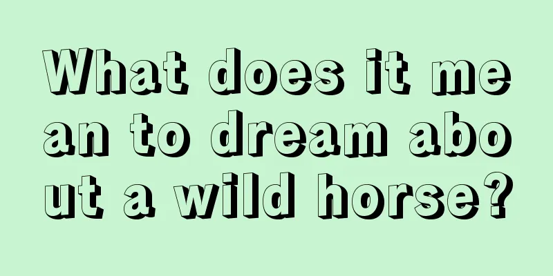 What does it mean to dream about a wild horse?