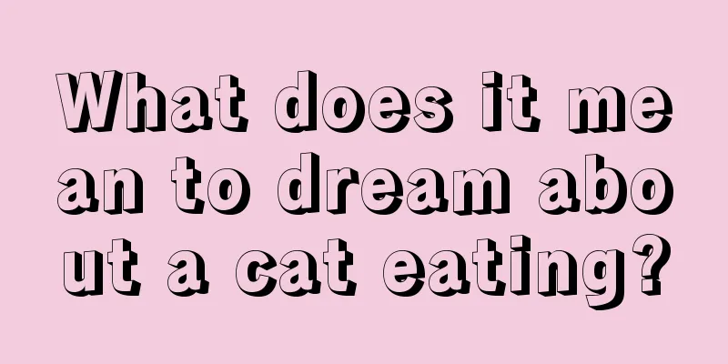 What does it mean to dream about a cat eating?