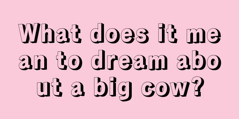 What does it mean to dream about a big cow?