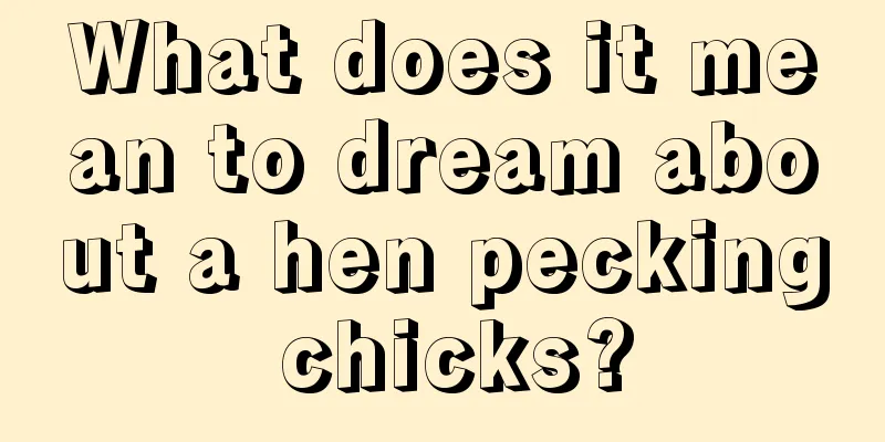 What does it mean to dream about a hen pecking chicks?