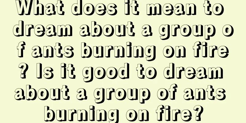 What does it mean to dream about a group of ants burning on fire? Is it good to dream about a group of ants burning on fire?