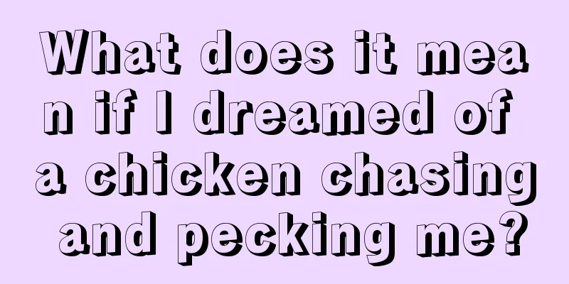 What does it mean if I dreamed of a chicken chasing and pecking me?