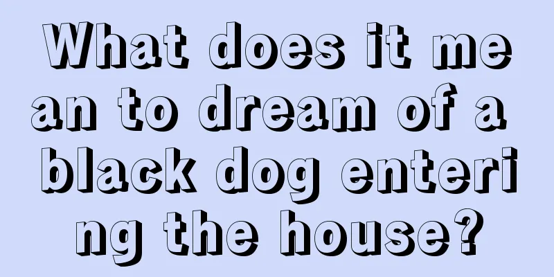 What does it mean to dream of a black dog entering the house?