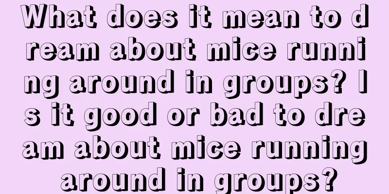 What does it mean to dream about mice running around in groups? Is it good or bad to dream about mice running around in groups?