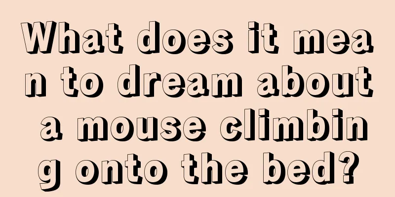 What does it mean to dream about a mouse climbing onto the bed?