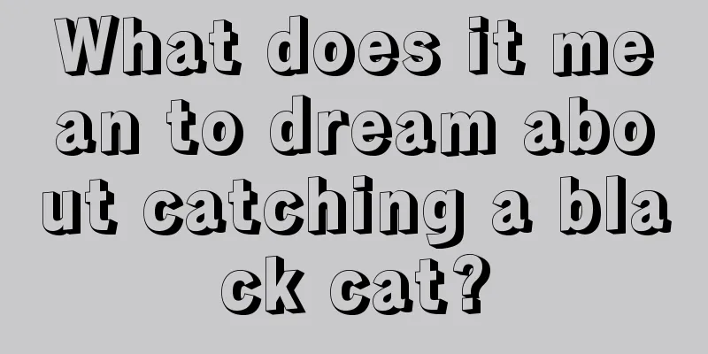 What does it mean to dream about catching a black cat?