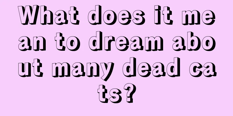 What does it mean to dream about many dead cats?