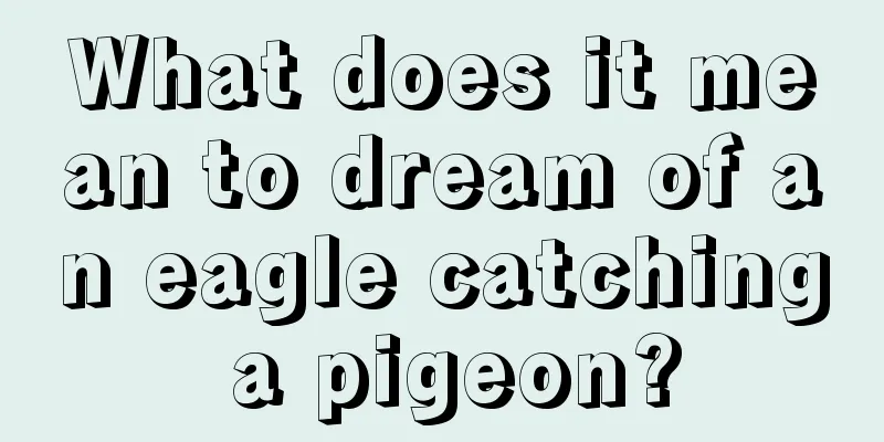 What does it mean to dream of an eagle catching a pigeon?