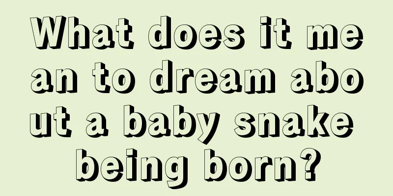 What does it mean to dream about a baby snake being born?