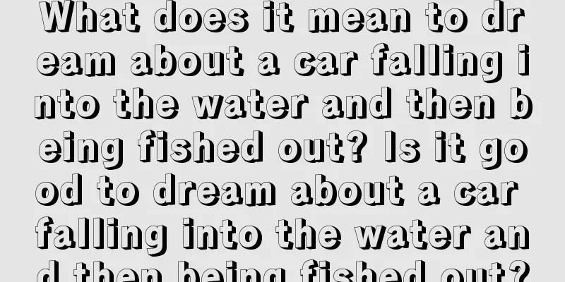 What does it mean to dream about a car falling into the water and then being fished out? Is it good to dream about a car falling into the water and then being fished out?