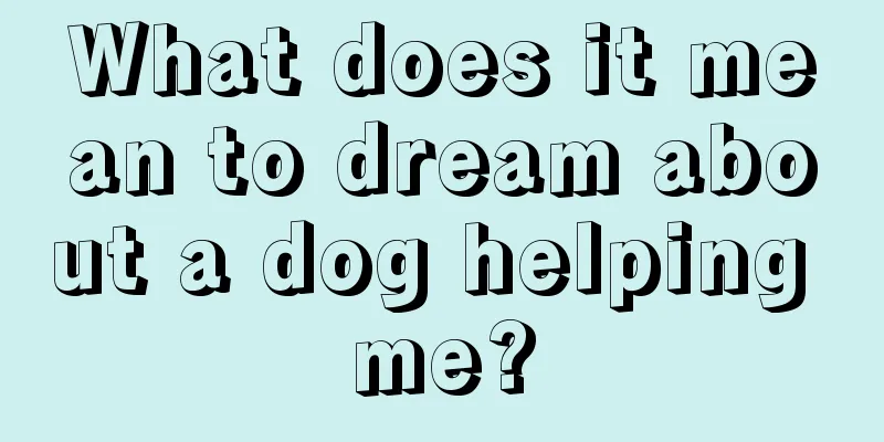 What does it mean to dream about a dog helping me?