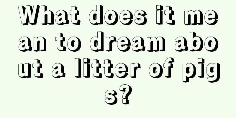 What does it mean to dream about a litter of pigs?