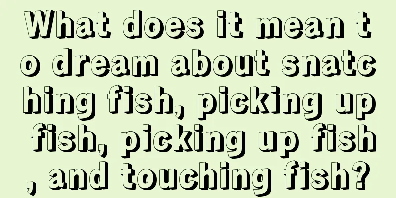 What does it mean to dream about snatching fish, picking up fish, picking up fish, and touching fish?