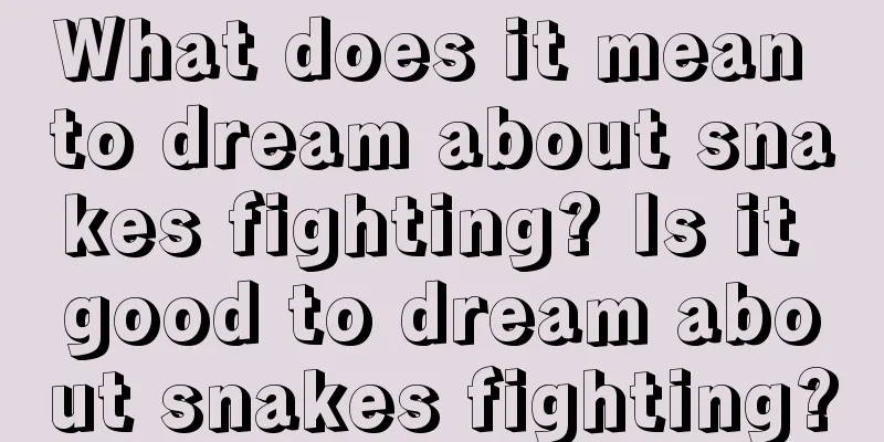 What does it mean to dream about snakes fighting? Is it good to dream about snakes fighting?