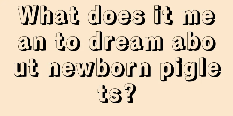 What does it mean to dream about newborn piglets?