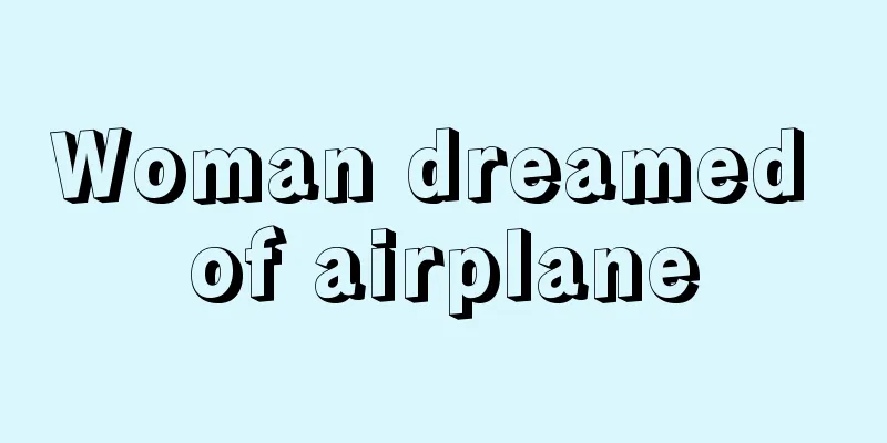 Woman dreamed of airplane