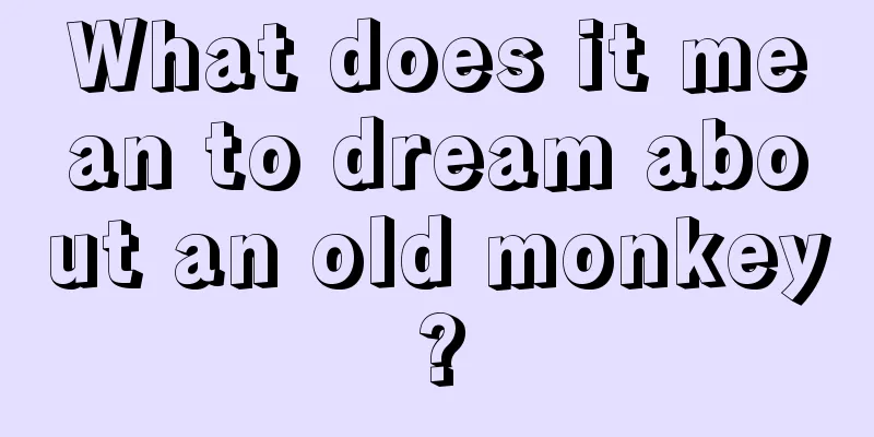 What does it mean to dream about an old monkey?