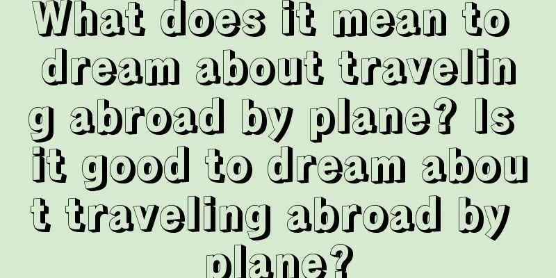 What does it mean to dream about traveling abroad by plane? Is it good to dream about traveling abroad by plane?