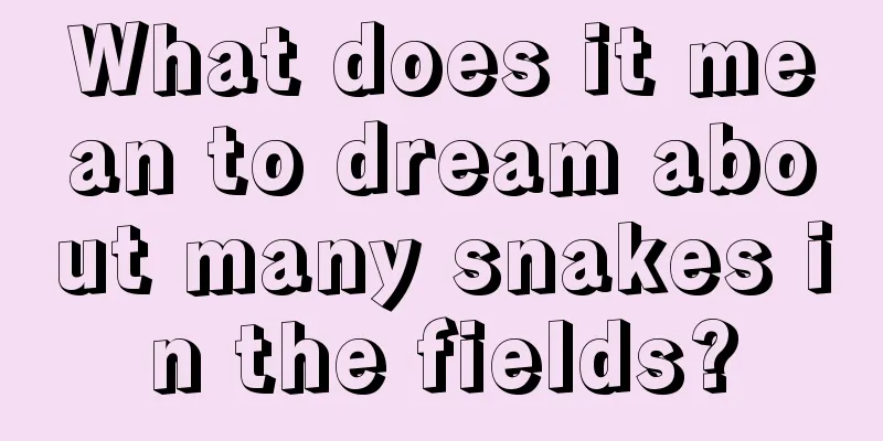 What does it mean to dream about many snakes in the fields?