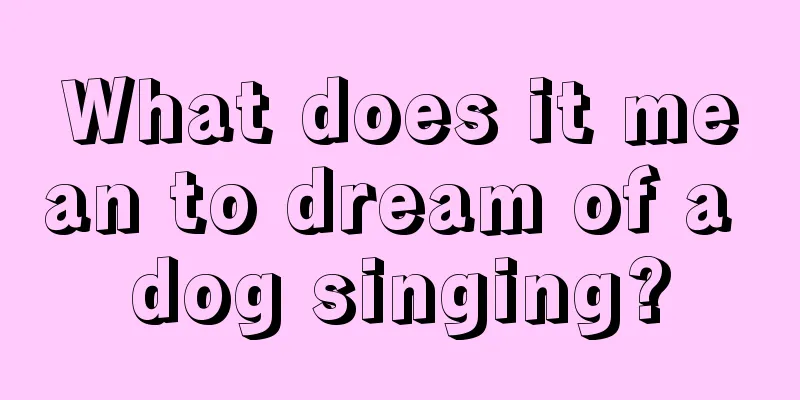 What does it mean to dream of a dog singing?