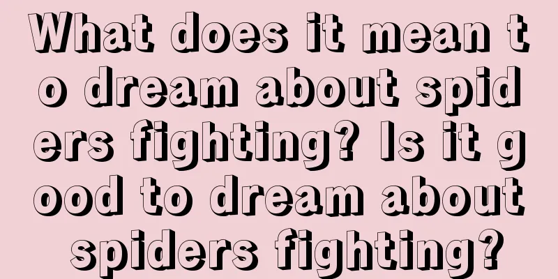 What does it mean to dream about spiders fighting? Is it good to dream about spiders fighting?