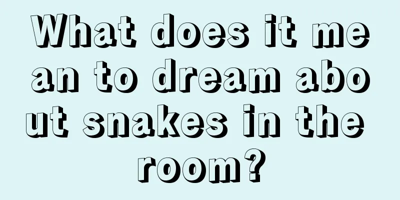 What does it mean to dream about snakes in the room?