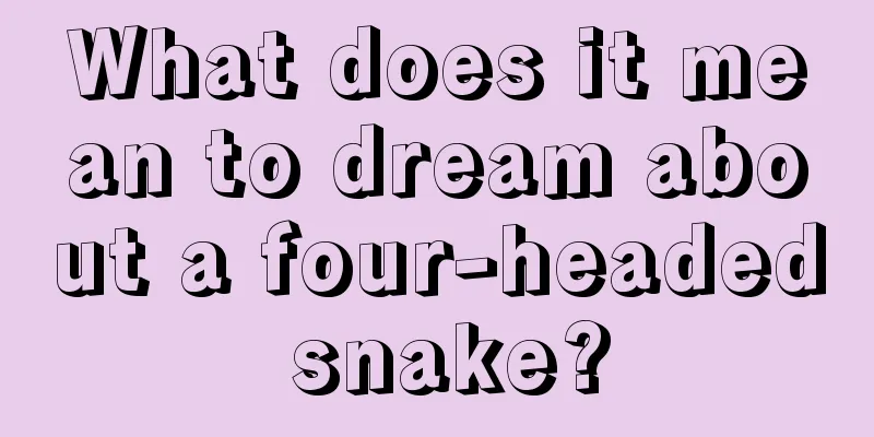 What does it mean to dream about a four-headed snake?