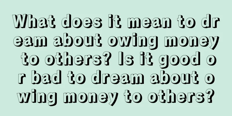 What does it mean to dream about owing money to others? Is it good or bad to dream about owing money to others?