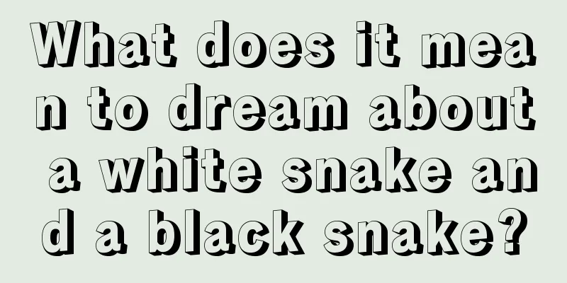 What does it mean to dream about a white snake and a black snake?