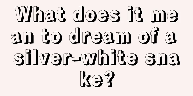 What does it mean to dream of a silver-white snake?