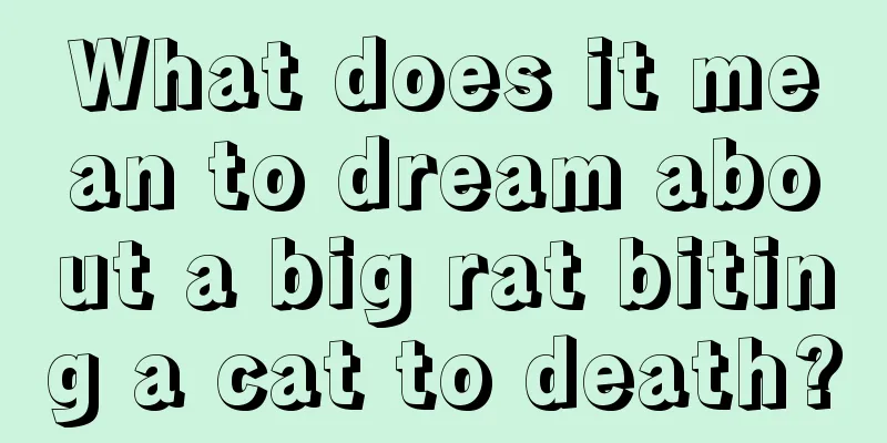 What does it mean to dream about a big rat biting a cat to death?