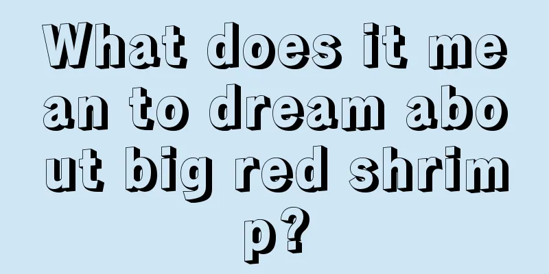 What does it mean to dream about big red shrimp?