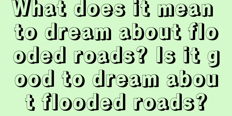 What does it mean to dream about flooded roads? Is it good to dream about flooded roads?