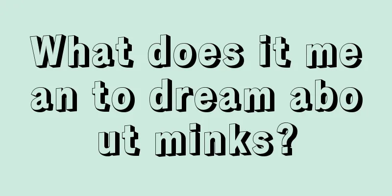 What does it mean to dream about minks?