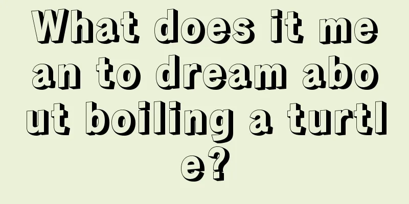 What does it mean to dream about boiling a turtle?