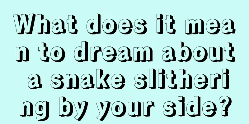 What does it mean to dream about a snake slithering by your side?