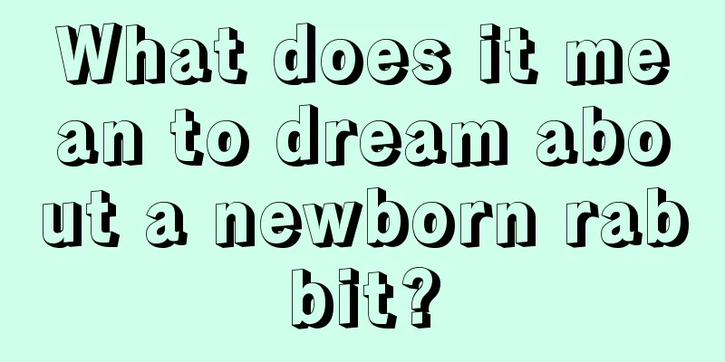 What does it mean to dream about a newborn rabbit?