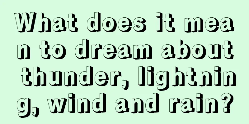 What does it mean to dream about thunder, lightning, wind and rain?