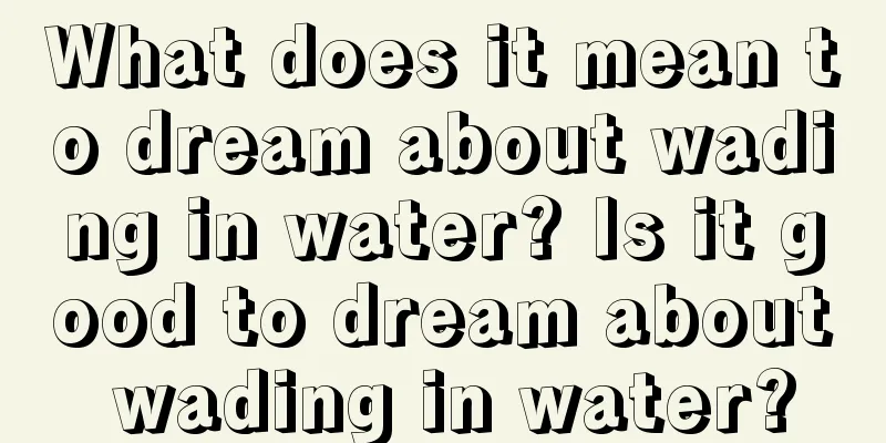 What does it mean to dream about wading in water? Is it good to dream about wading in water?