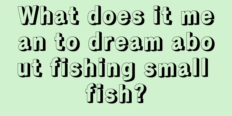 What does it mean to dream about fishing small fish?