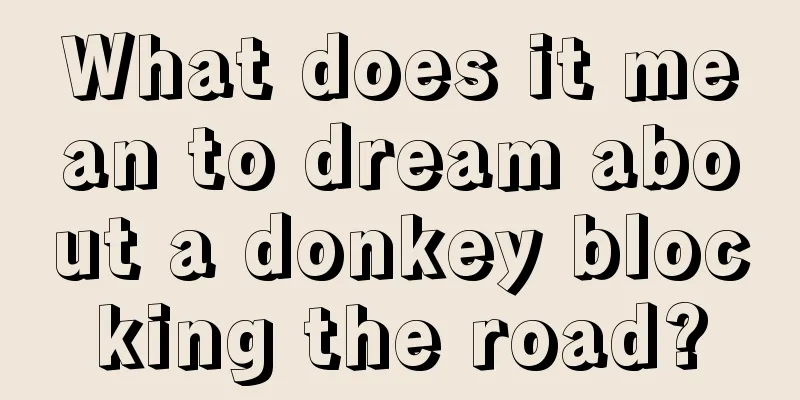 What does it mean to dream about a donkey blocking the road?